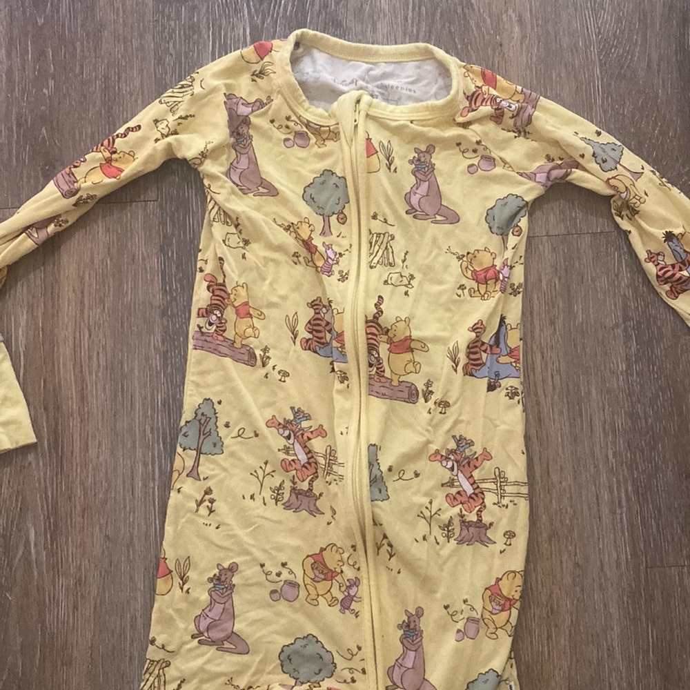 Little sleepies Winnie the Pooh and Toy Story one pieces size 3T worn once.